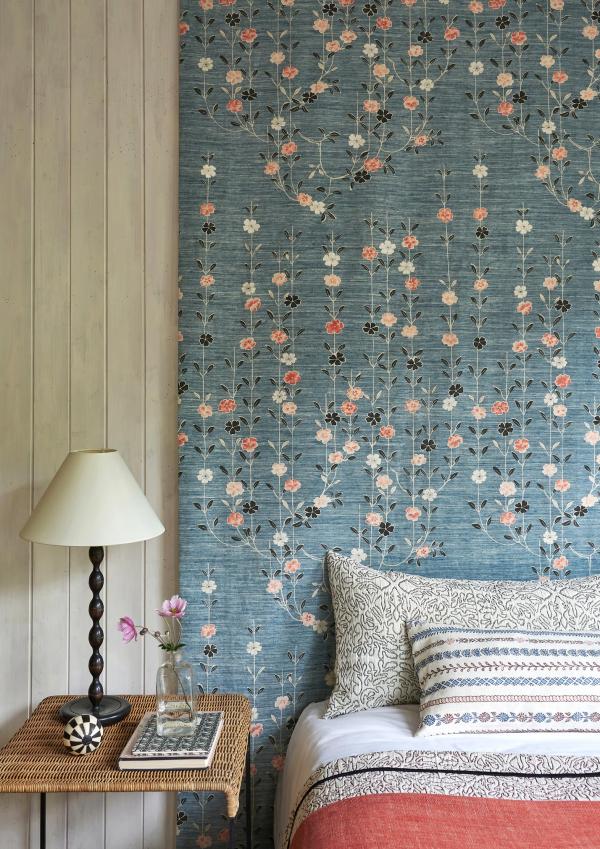 BLOSSOM Coral Sea, BANDANA Blue Almond