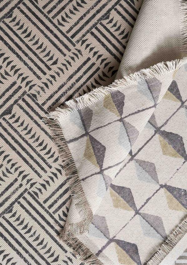 SAWTOOTH & JACKO Savannah, CHECKERBOX Charcoal & Savannah