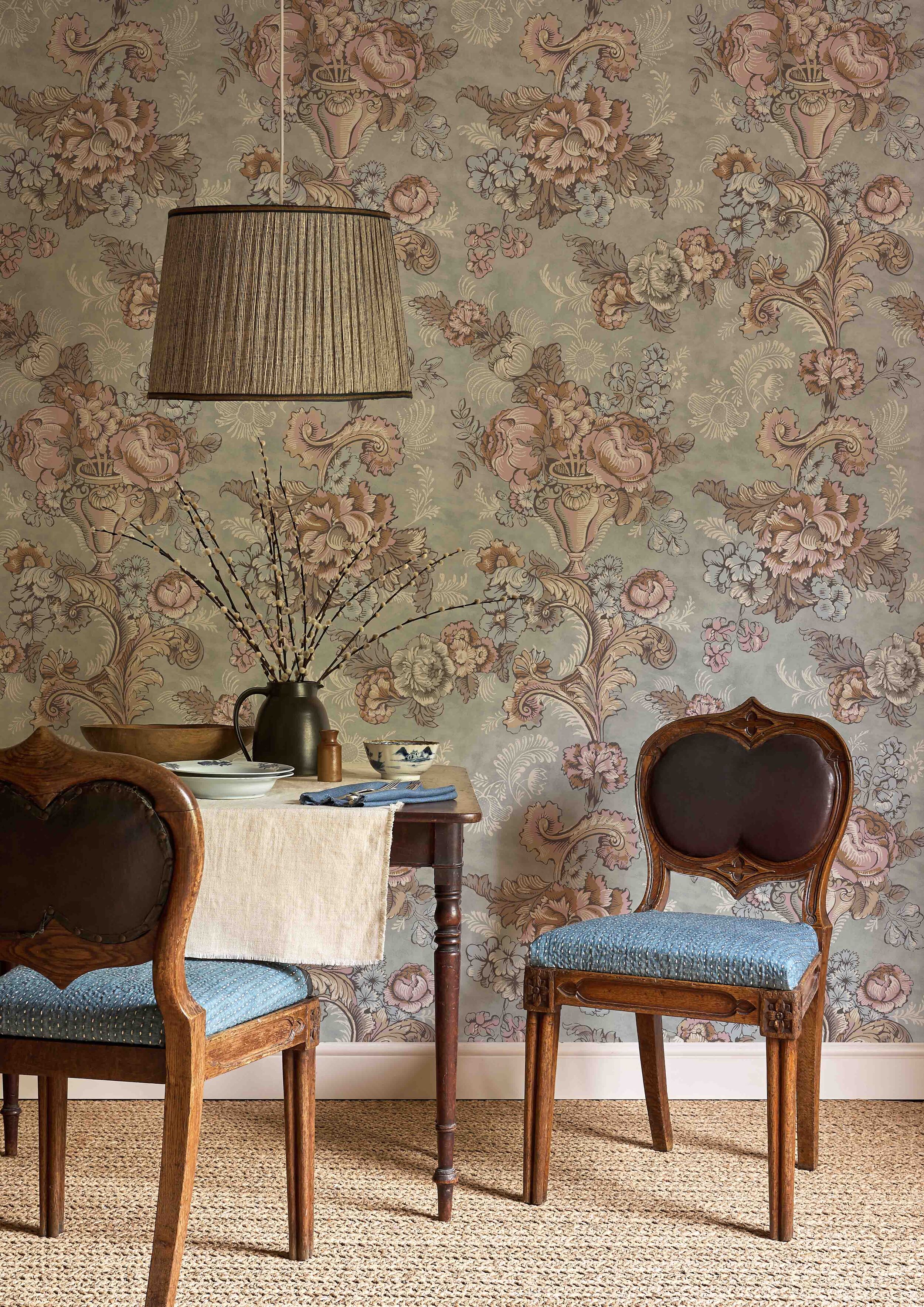 pastel floral wallpaper lewis and wood