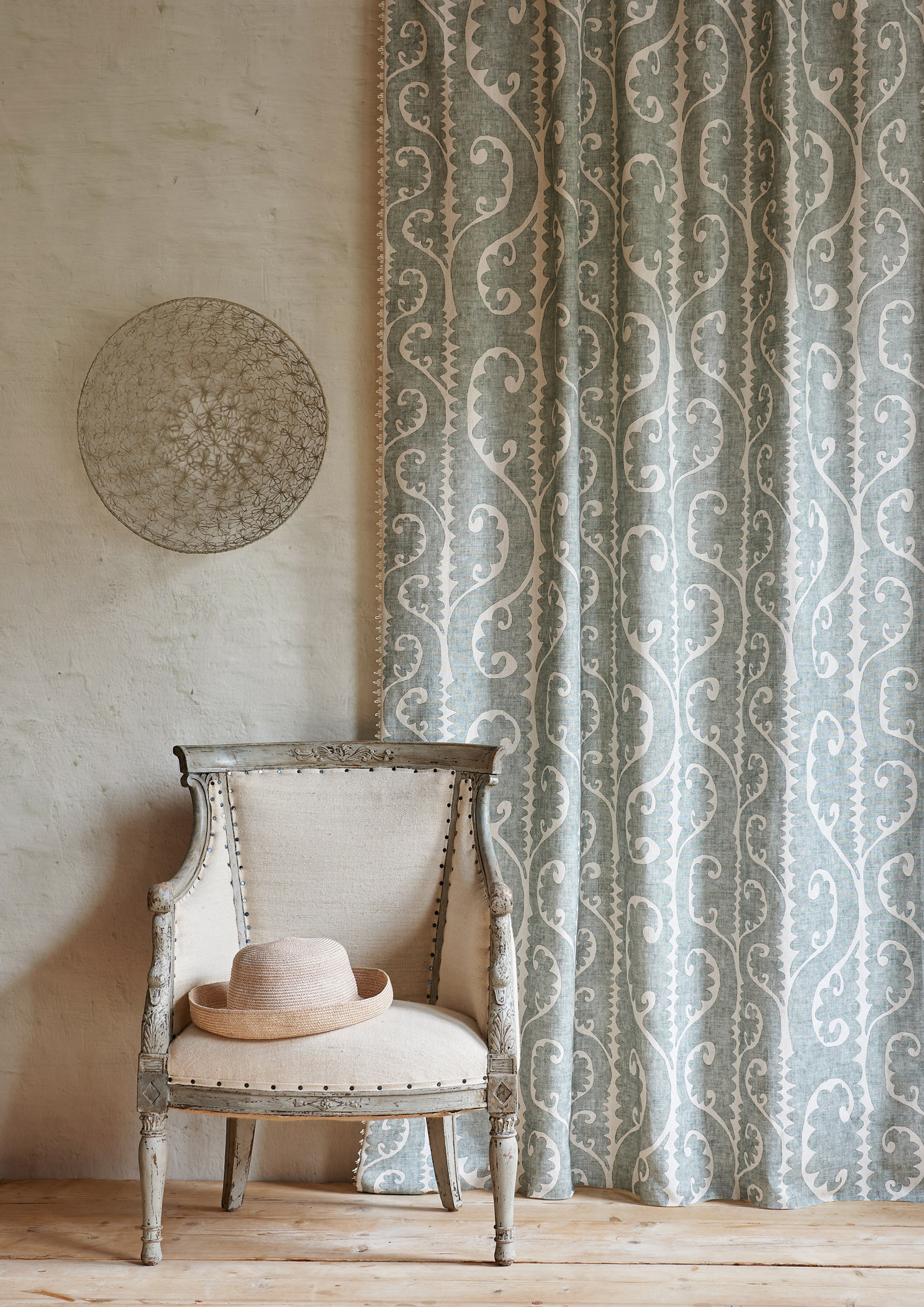 totem curtain living room lewis and wood